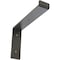 Ekena Millwork Steel Truss Shelf Bracket, Hammered Gray 2"W x 10"D x 7 1/4"H BKTM02X10X07TSHGY - alternate 1